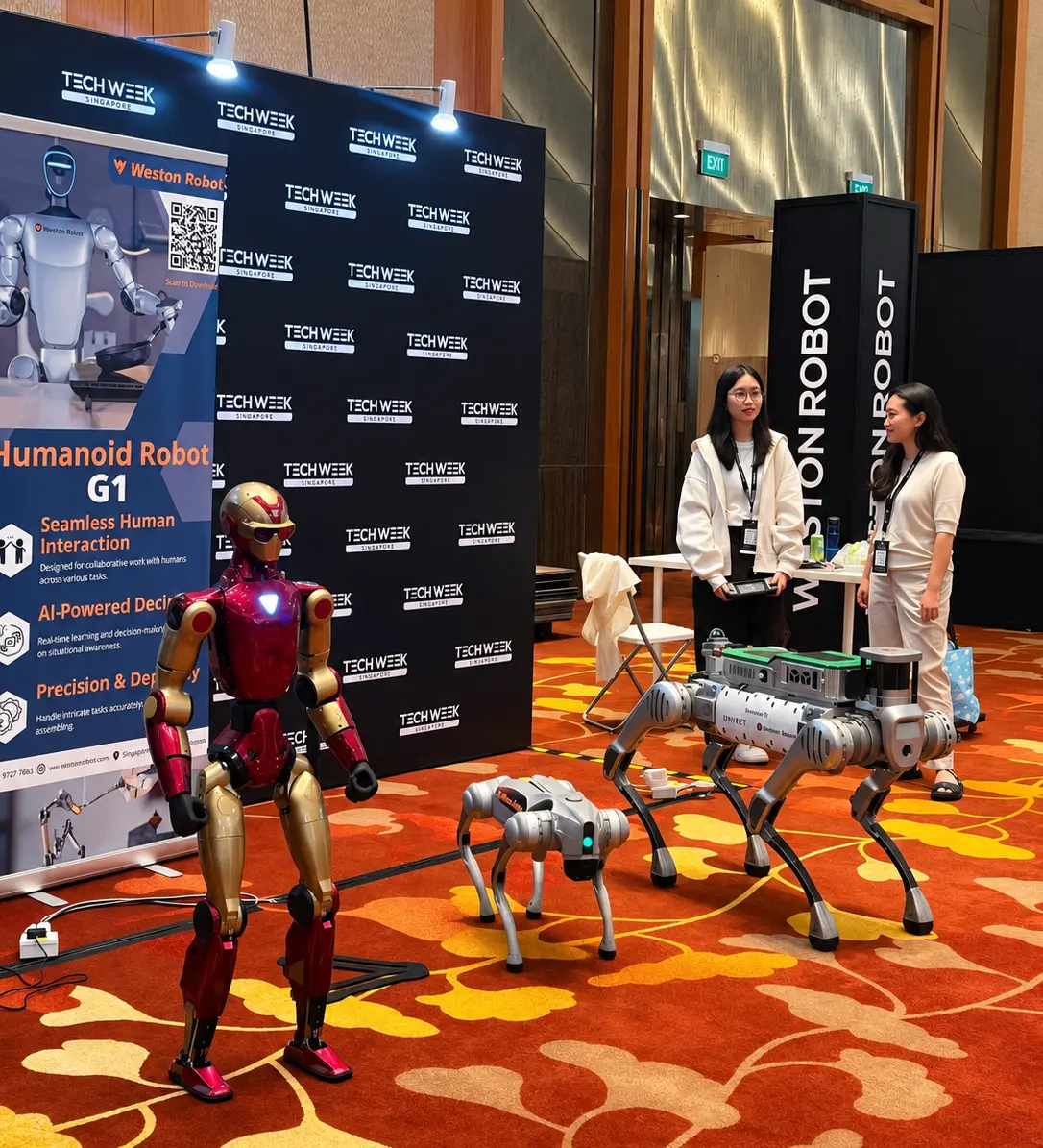 Robotics demonstrations at Tech Week Singapore 2026