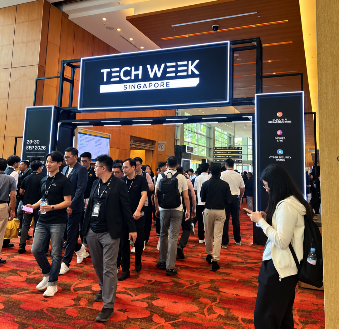 Attendees arriving at Tech Week Singapore 2026
